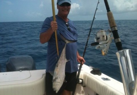 Bonita caught on a yellowtail snapper charter