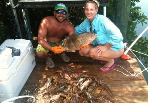 Lobster mini season in Marathon Fl Keys was very productive