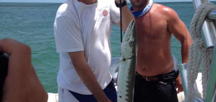 Barracuda fishing off Marathon in the Fl Keys.