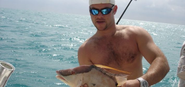 This hog snapper made for a great dinner. We caught this guy on a 1/2 day charter off Marathon in the Fl Keys.