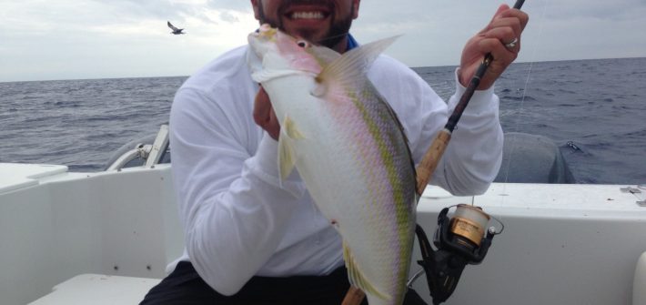 Flags off Marathon. Today proved to be a great day to catch big yellowtails off Marathon in the Fl Keys.