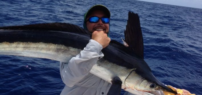 White Marlin caught dolphin fishing off Marathon in the Fl Keys. Charter fishing at its best!