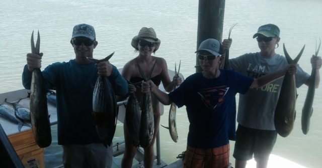 Great day of dolphin fishing off Marathon. Offshore fishing charter produced plenty of action.