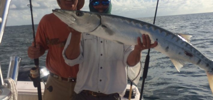 Big barracuda caught on a reef charter off Marathon.