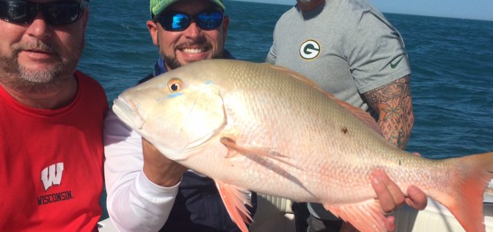 Mutton snapper caught on a 1/2 day fishing charter off Marathon in the Fl Keys.