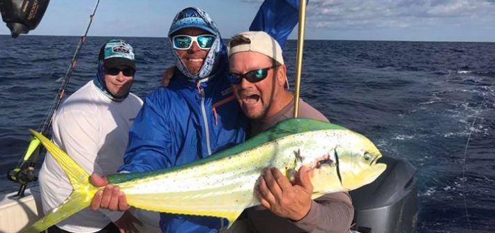 Few more mahi from today’s trip! Nice gaff shot action too.