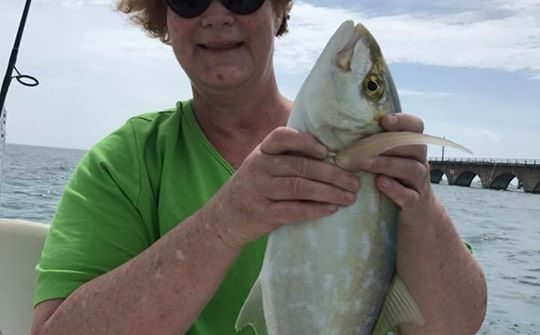 Nice yellow jack today. Tasty one! Good eats tonight.