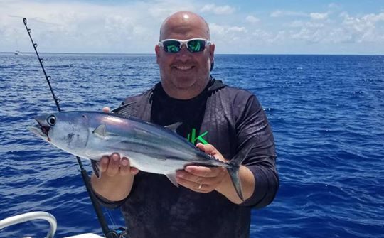 Few tunas from a guide trip today. Lost a dolphin at the boat too. Nice work Cap…