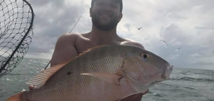 Mutton snapper to add to the box! Nice mixed bag for the day.