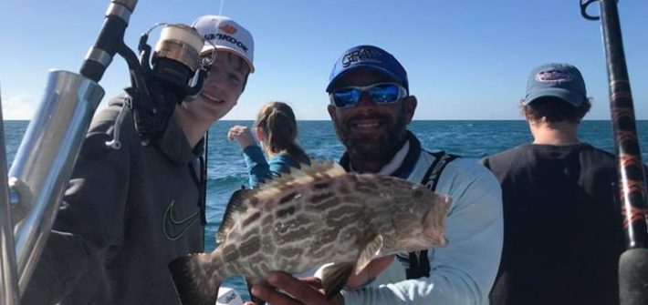 Black grouper to add to today’s catch. This one we released to grow bigger but p…