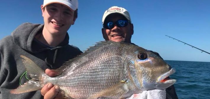 Monster porgy on the reef! Biggest one I have ever seen.