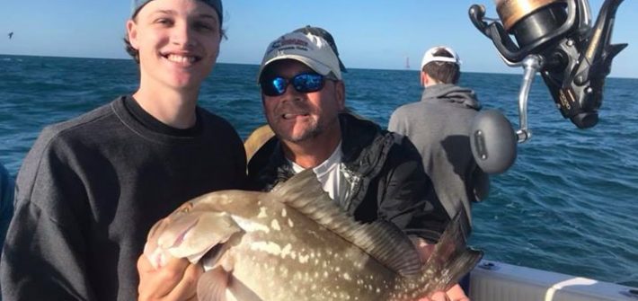 Nice red grouper to start out the day!