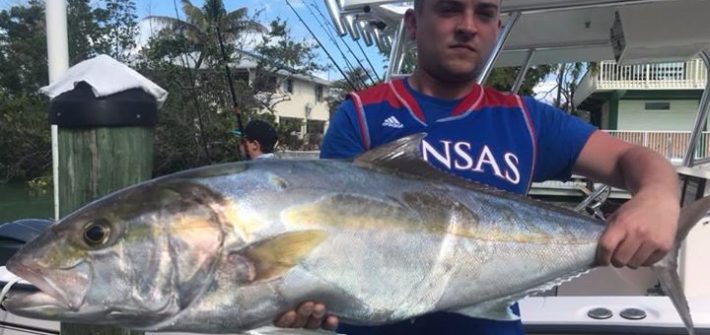 Fat amberjack from today’s trip. Bite has been descent on the wrecks. Spring bre…