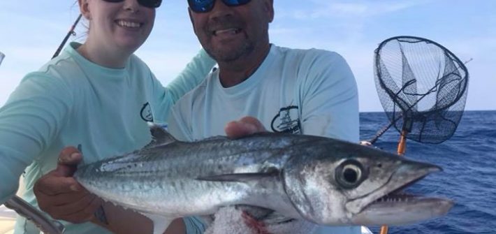 Kingfish caught while fishing wrecks off Marathon today. Bite was slow but we ca…