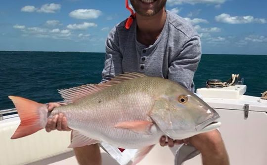 Nice mutton snapper caught on the reef today. Looks like tonight’s dinner!