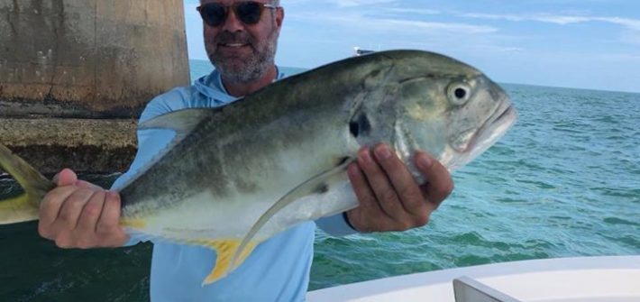 Big jack caught tarpon fishing the bridge this am.