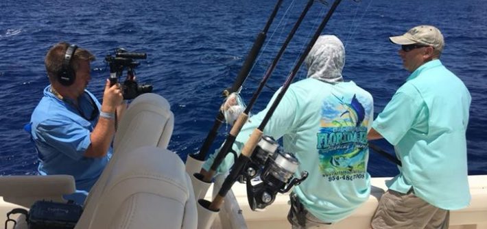 Explaining how we are wreck fishing for TightLine Fishing TV we filmed yesterday…