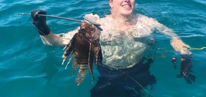 Loinfish removal today on the reef! They are an invasive species that need to be…