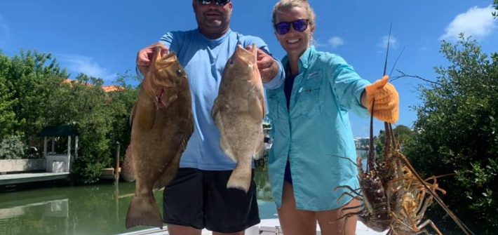 Capt Nick Allen put them on some nice grouper and lobster today. Mini season sta…