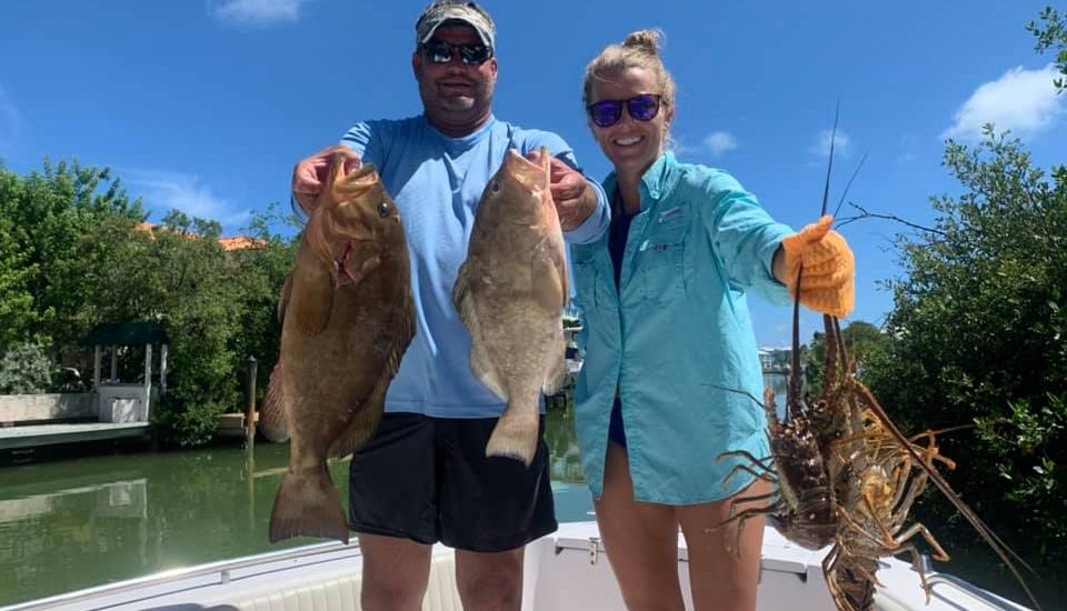 Capt Nick Allen put them on some nice grouper and lobster today. Mini season sta…