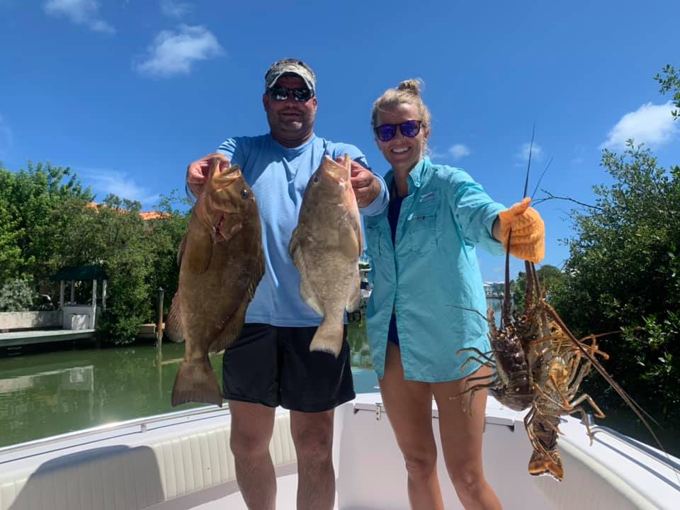 Capt Nick Allen put them on some nice grouper and lobster today. Mini season sta…